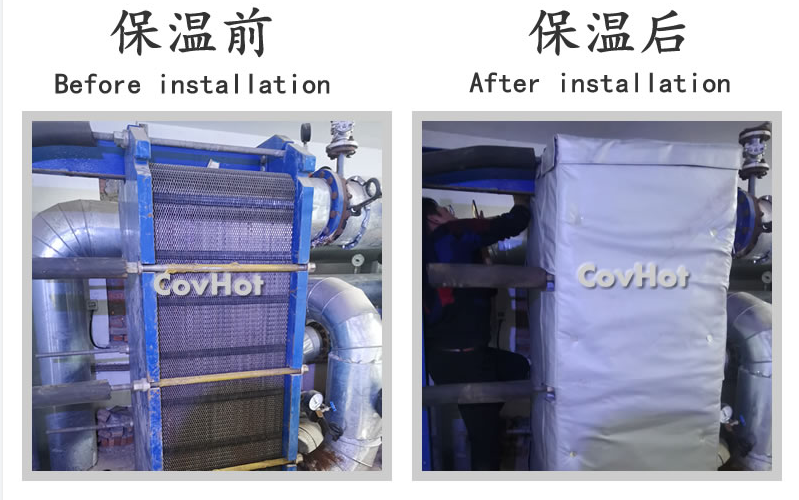 板式<a href=http://m.gzxsjob.com/e/tags/?tagname=%E6%8D%A2%E7%83%AD%E5%99%A8%E4%BF%9D%E6%B8%A9 target=_blank class=infotextkey>換熱器保溫</a>套,板換保溫罩